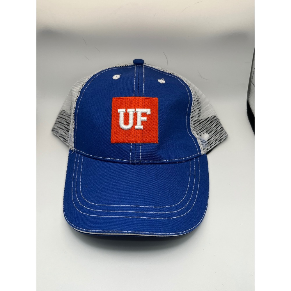 University of Florida Gators UF Alumni Association Trucker Hat Blue White Mesh